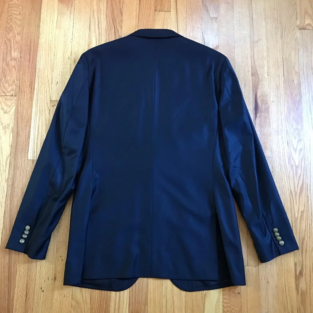 J. Crew Ludlow X Ing Loro Piana Navy Two-Button Sport Coat 42L